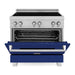 ZLINE 36 In. 4.6 cu. ft. Induction Range with a 4 Element Stove and Electric Oven in Blue Gloss, RAINDS-BG-36