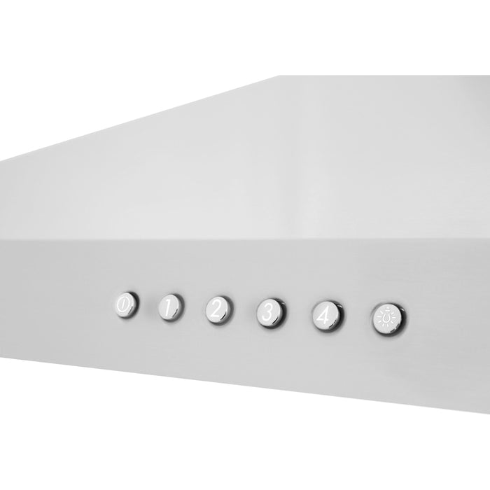 ZLINE 36 In. Alpine Series Ducted Wall Mount Range Hood In Stainless Steel ALP100WL-36