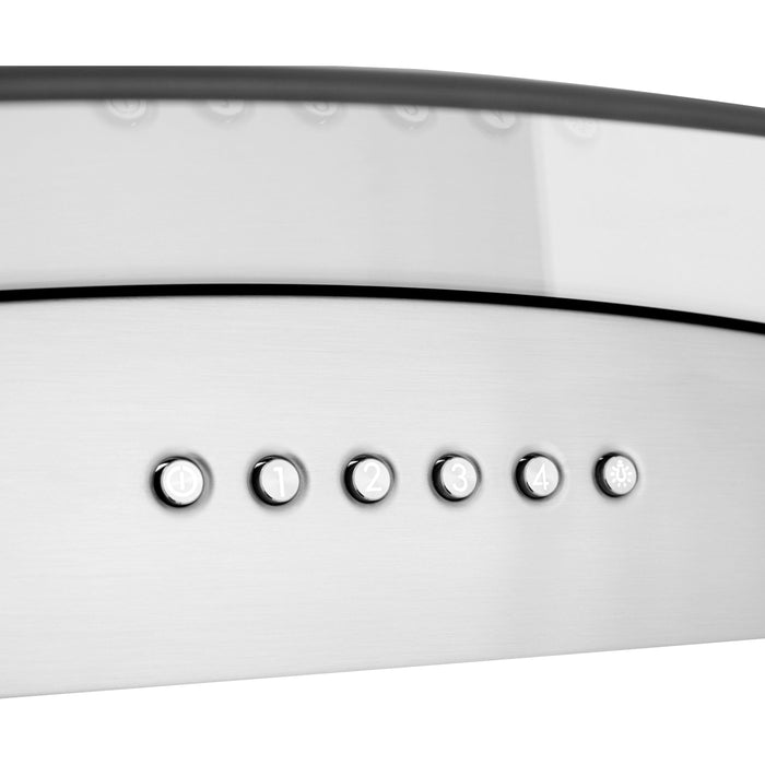 ZLINE 36 in. Alpine Series Professional Ducted Vent Wall Mount Range Hood in Stainless Steel, ALP70WL-36