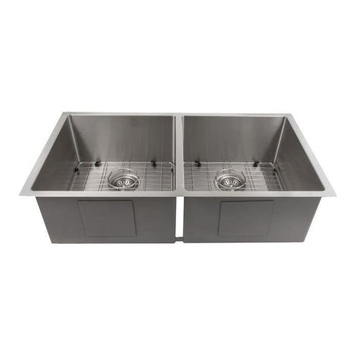 ZLINE Kitchen Sinks ZLINE 36 in. Anton Undermount Double Bowl Stainless Steel Kitchen Sink with Bottom Grid SR50D-36