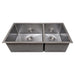 ZLINE Kitchen Sinks ZLINE 36 in. Chamonix Undermount Double Bowl DuraSnow Stainless Steel Kitchen Sink with Bottom Grid SR60D-36S