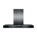 ZLINE 36 In. Convertible Island Mount Range Hood In Black Stainless Steel BSKE2iN-36