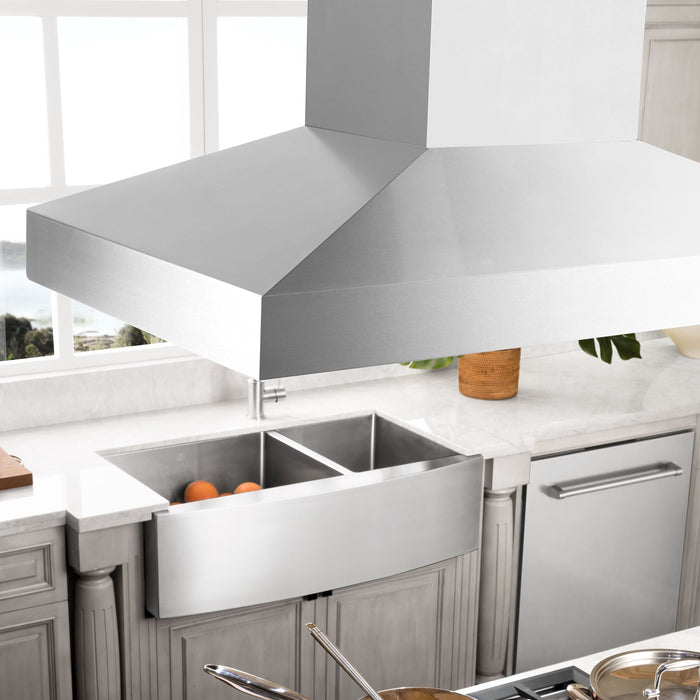 ZLINE 36 In. Convertible Island Mount Range Hood In Stainless Steel KL3i-36