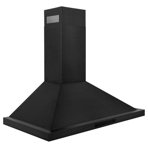 ZLINE 36 in. Convertible Vent Wall Mount Range Hood in Black Stainless Steel, BSKBN-36