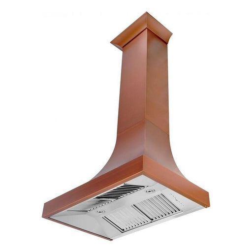 ZLINE 36 in. Designer Series Copper Finish Wall Range Hood 8632C-36