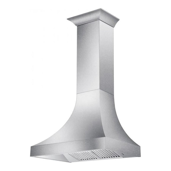 ZLINE 36 in. Designer Series DuraSnow Stainless Finish Indoor Wall Range Hood 8632S-36