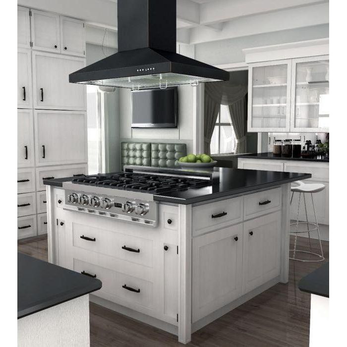 ZLINE 36 in. Designer Series Oil-Rubbed Bronze Island Range Hood 8KL3iB-36