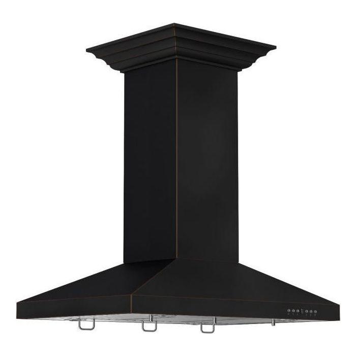 ZLINE 36 in. Designer Series Oil-Rubbed Bronze Island Range Hood 8KL3iB-36