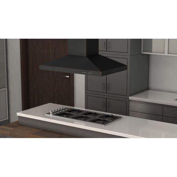 ZLINE 36 in. Designer Series Oil-Rubbed Bronze Island Range Hood 8KL3iB-36