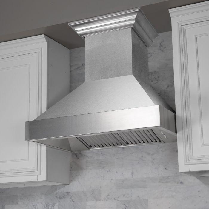 ZLINE 36 in. Dual Fuel Range & 36 in. Range Hood In DuraSnow Appliance Package 2KP-RASSNRH36