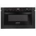 ZLINE Kitchen Appliance Packages ZLINE 36 in. Dual Fuel Range, Range Hood, Microwave and Dishwasher In Black Stainless Steel Appliance Package