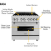 ZLINE Kitchen Appliance Packages ZLINE 36 in. Dual Fuel Range, Range Hood, Microwave Oven and Dishwasher Appliance Package 4KP-RARH36-MODWV
