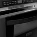 ZLINE Kitchen Appliance Packages ZLINE 36 in. Gas Range, Range Hood, Microwave Drawer In Black Stainless Steel Appliance Package 3KP-RGBRBRH36-MW