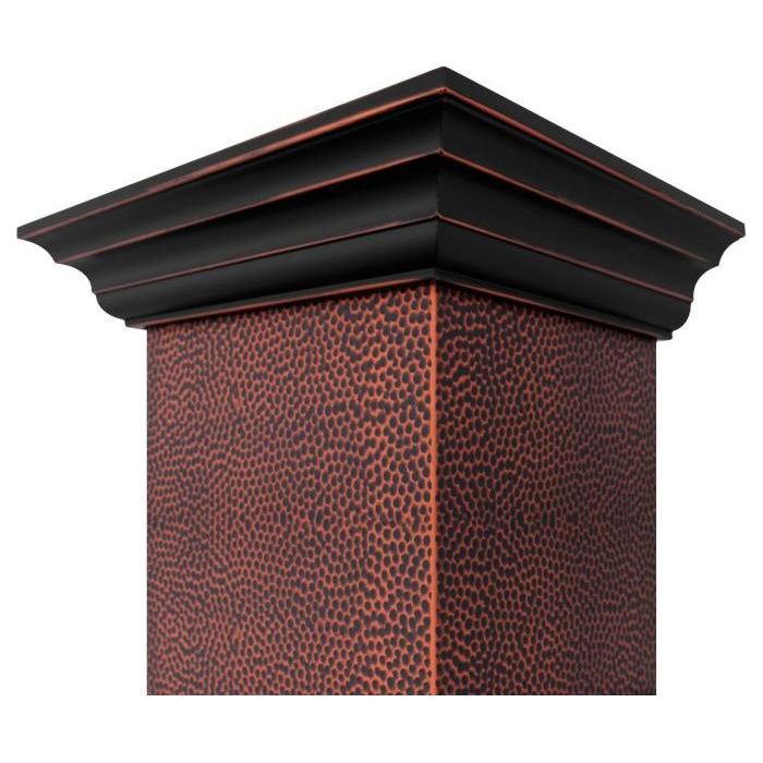 ZLINE 36 in. Hand-Hammered Copper Finish Wall Range Hood 655-HBXXX-36