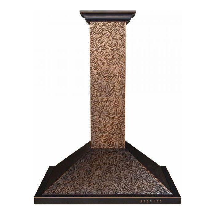 ZLINE 36 in. Hand-Hammered Copper Finish Wall Range Hood 8KBH-36