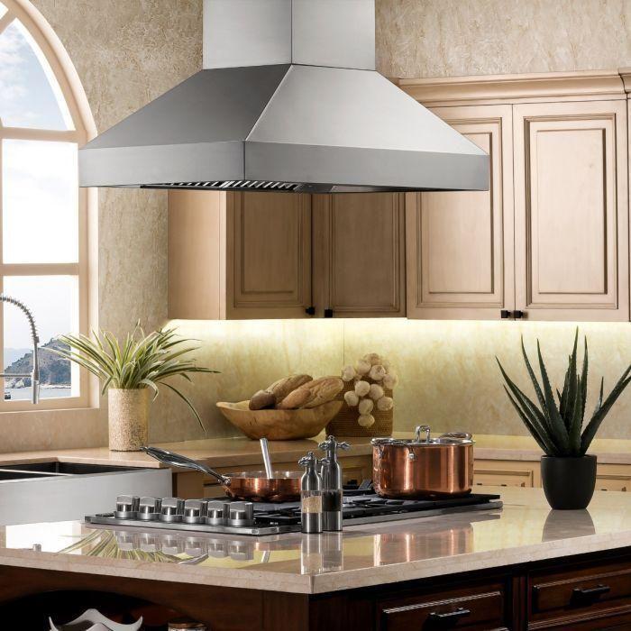 ZLINE 36 in. Island Mount Range Hood In Stainless Steel 597i-36