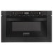 ZLINE 36 in. Kitchen Appliance Package with Black Stainless Steel Gas Range, Range Hood, Microwave Drawer and Dishwasher, 4KP-RGBRH36-MWDW