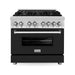 ZLINE 36 in. Professional Dual Fuel Range with Gas Burner and Electric Oven