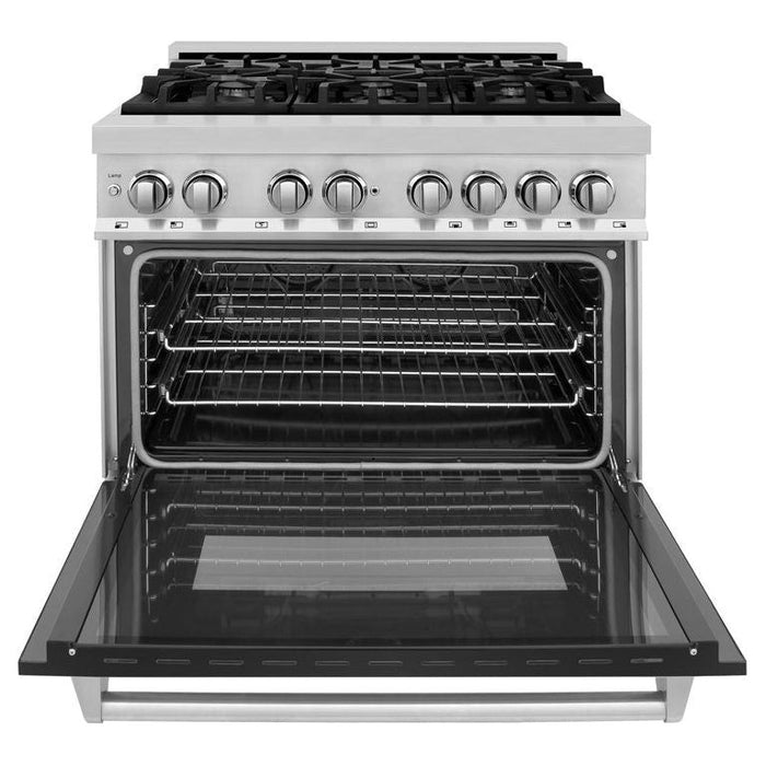 ZLINE 36 in. Professional Dual Fuel Range with Gas Burner and Electric Oven