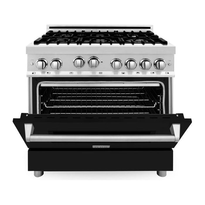 ZLINE 36 in. Professional Dual Fuel Range with Gas Burner and Gas Oven