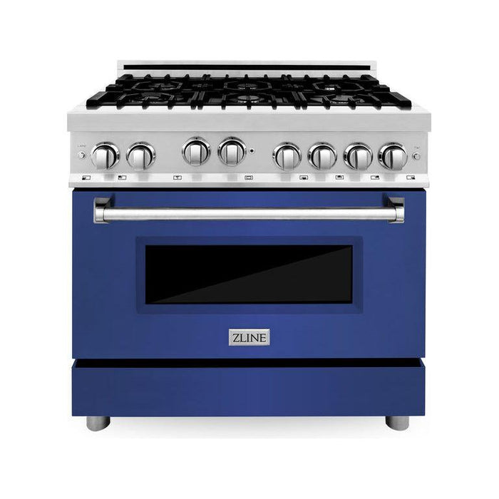 ZLINE 36 in. Professional Dual Fuel Range with Gas Burner and Gas Oven