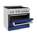 ZLINE 36 in. Professional Dual Fuel Range with Gas Burner and Gas Oven