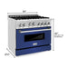 ZLINE 36 in. Professional Dual Fuel Range with Gas Burner and Gas Oven