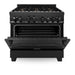 ZLINE 36 in. Professional Dual Fuel Range with Gas Burner and Gas Oven