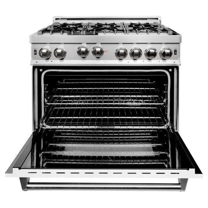 ZLINE 36 in. Professional Dual Fuel Range with Gas Burner and Gas Oven