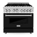 ZLINE 36 in. Professional Dual Fuel Range with Gas Burner and Gas Oven