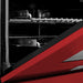 ZLINE Ranges ZLINE 36 in. Professional Gas Range In DuraSnow Stainless Steel with Red Matte Door RGS-RM-36