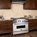 ZLINE Ranges ZLINE 36 in. Professional Gas Range In Stainless Steel with White Matte Door RG-WM-36