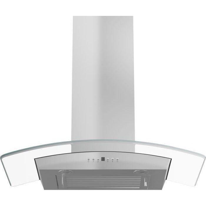 ZLINE 36 in. Stainless Steel Indoor Wall Range Hood with Crown Molding, KZCRN-36