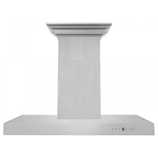 ZLINE 36 in. Stainless Steel Wall Range Hood with Built-in CrownSound Bluetooth Speakers KECRN-BT-36