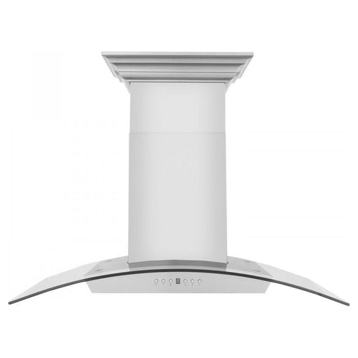 ZLINE 36 in. Stainless Steel Wall Range Hood with Built-in CrownSound Bluetooth Speakers KZCRN-BT-36