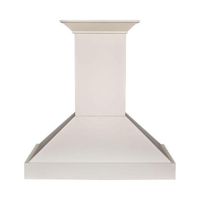 ZLINE 36 in. Wooden Wall Mount Range Hood in White, KBTT-36