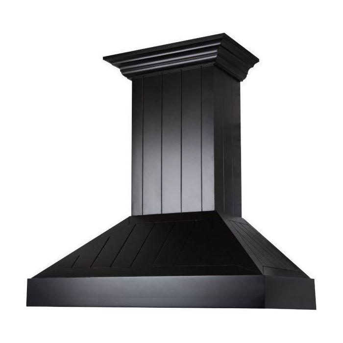 ZLINE 36 in. Wooden Wall Range Hood In Black KPCC-36