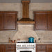 ZLINE 36 in. Wooden Wall Range Hood with Rustic Light KPLL-36