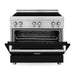 ZLINE 36 Inch 4.6 cu. ft. Induction Range with a 4 Element Stove and Electric Oven in Black Matte, RAIND-BLM-36