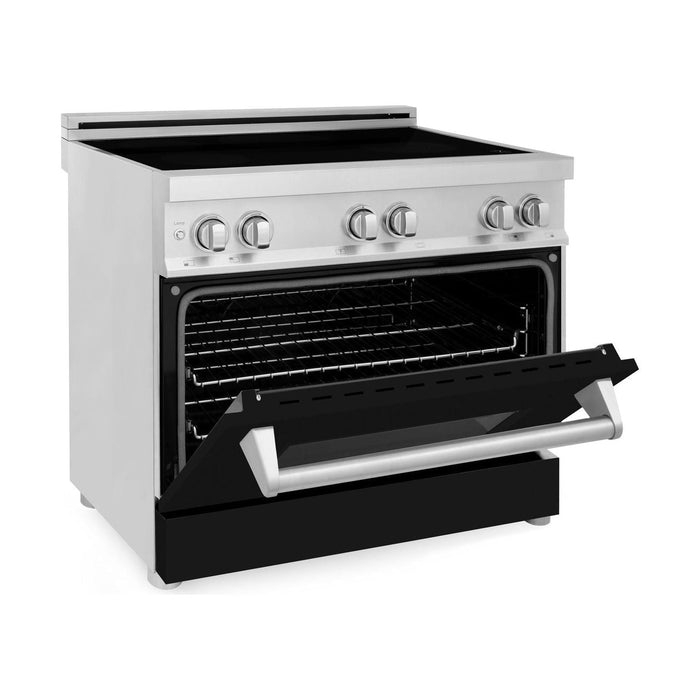 ZLINE 36 Inch 4.6 cu. ft. Induction Range with a 4 Element Stove and Electric Oven in Black Matte, RAIND-BLM-36