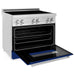 ZLINE 36 Inch 4.6 cu. ft. Induction Range with a 4 Element Stove and Electric Oven in Blue Gloss, RAIND-BG-36