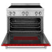 ZLINE 36 Inch 4.6 cu. ft. Induction Range with a 4 Element Stove and Electric Oven in Red Gloss, RAIND-RG-36