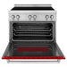 ZLINE Ranges ZLINE 36 Inch 4.6 cu. ft. Induction Range with a 4 Element Stove and Electric Oven in Red Gloss, RAIND-RG-36