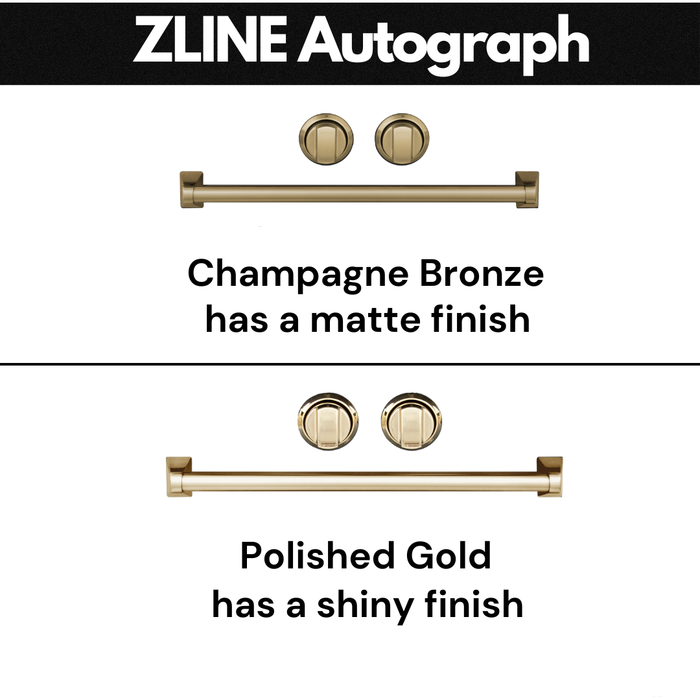 ZLINE Range Hoods ZLINE 36 Inch Autograph Edition Stainless Steel Range Hood with Gold Handle 8654STZ-36-G