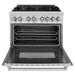 ZLINE 36-Inch Dual Fuel Range with Gas Burners and Electric Oven In Stainless Steel RA36