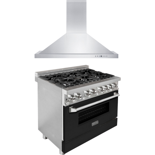 ZLINE 36 Range and ZLINE 36 Range Hood Appliance Package