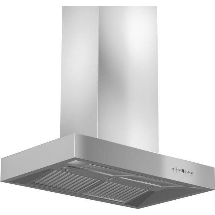 ZLINE 42 In. Ducted Professional Island Mount Range Hood In Stainless Steel KECOMi-42