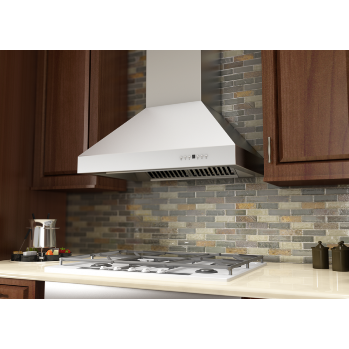 ZLINE 42 in. Professional Ducted Wall Mount Range Hood In Stainless Steel 667-42