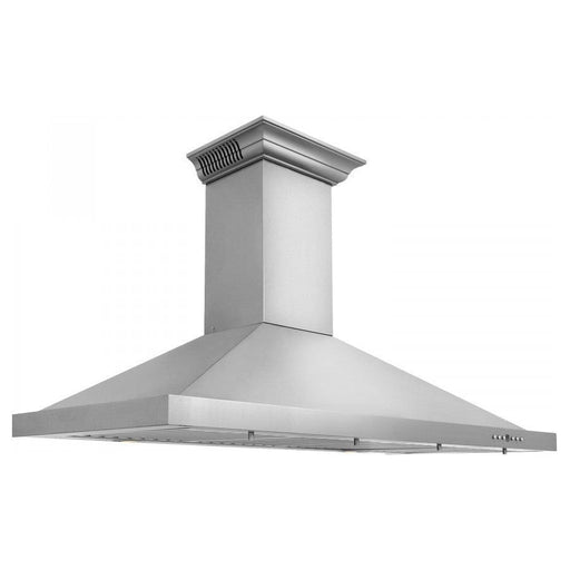 ZLINE 42 in. Stainless Steel Wall Range Hood with Built-in CrownSound Bluetooth Speakers KBCRN-BT-42