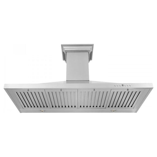 ZLINE 42 in. Stainless Steel Wall Range Hood with Built-in CrownSound Bluetooth Speakers KBCRN-BT-42